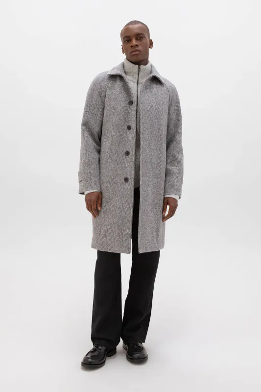 'The Balmacaan' Men's Coat | Storm sold by Johnstons of Elgin