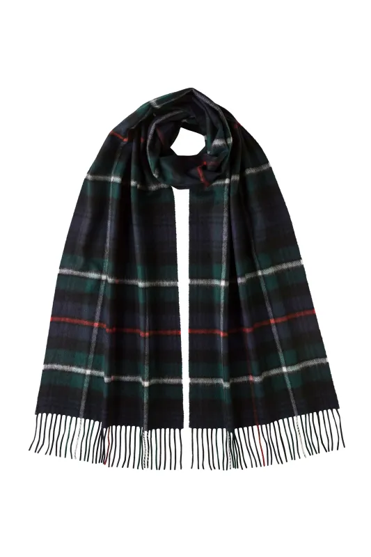 MacKenzie Tartan Wide Cashmere Scarf sold by Johnstons of Elgin
