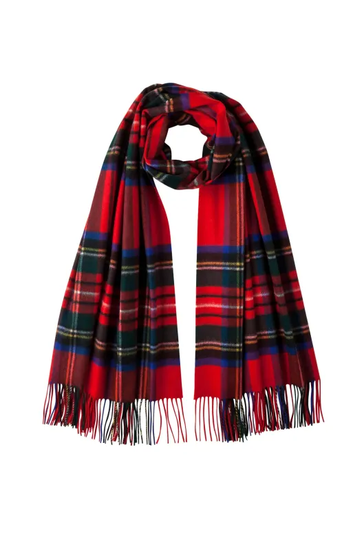 Royal Stewart Tartan Cashmere Stole sold by Johnstons of Elgin
