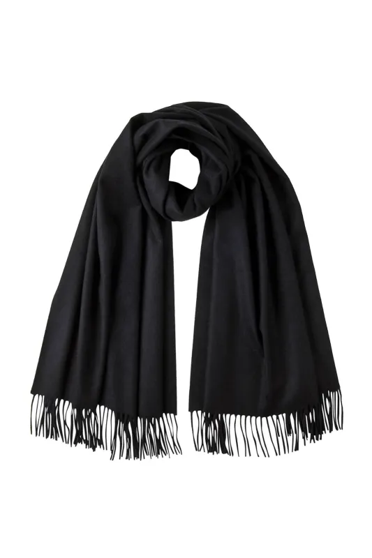 Black Cashmere Stole sold by Johnstons of Elgin