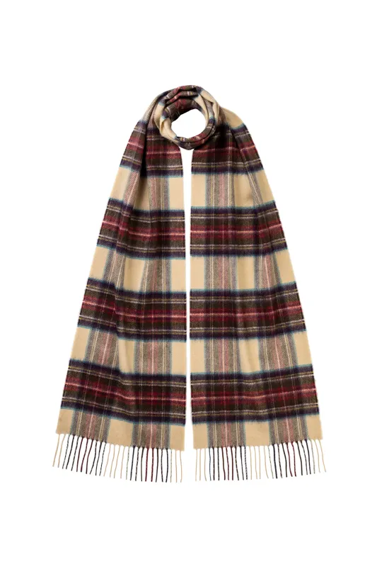 Hessian Dress Stewart Tartan Cashmere Scarf sold by Johnstons of Elgin