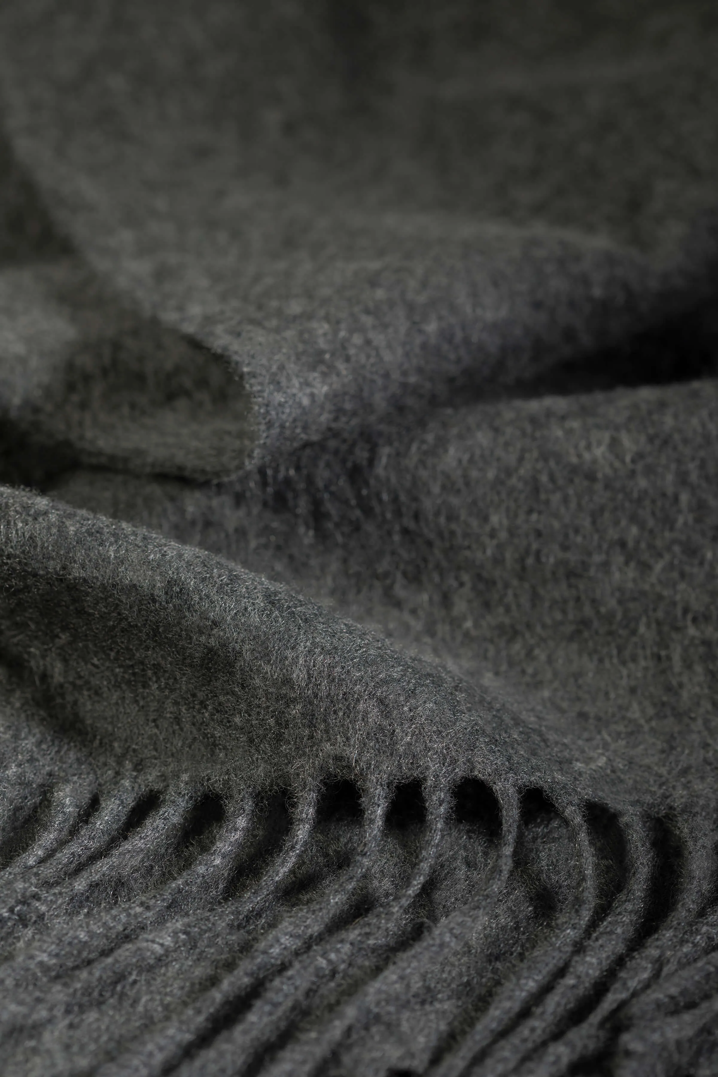 Mid Grey Cashmere Scarf sold by Johnstons of Elgin product image thumbnail 2