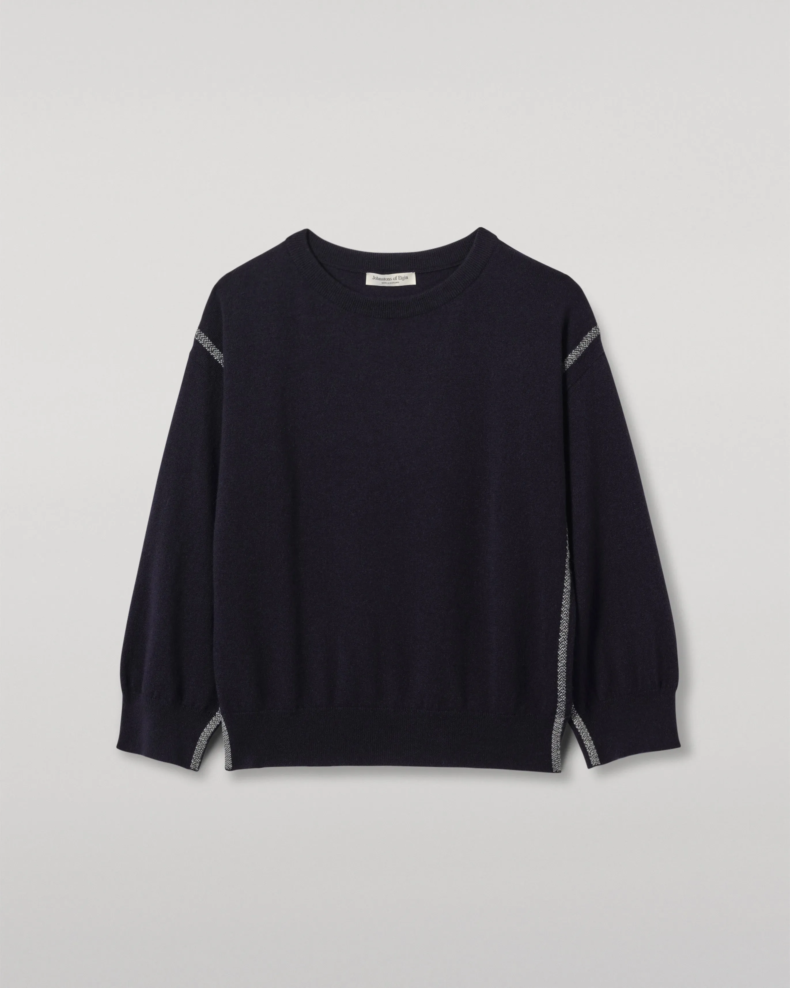 Tilda Dark Navy Cashmere Jumper sold by Johnstons of Elgin product image thumbnail 2