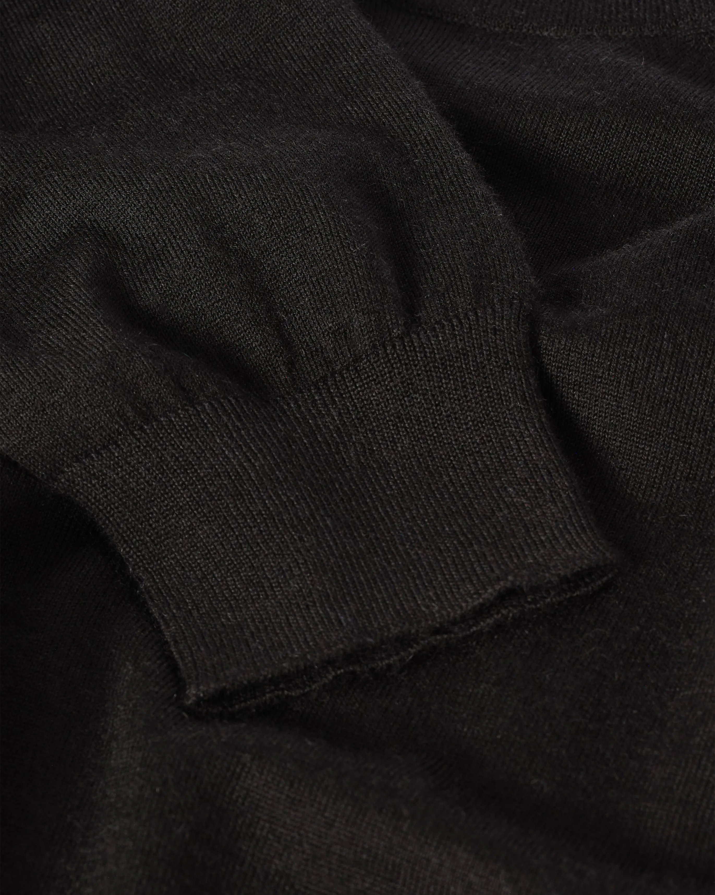 Fin Black Superfine Cashmere Jumper sold by Johnstons of Elgin product image thumbnail 5