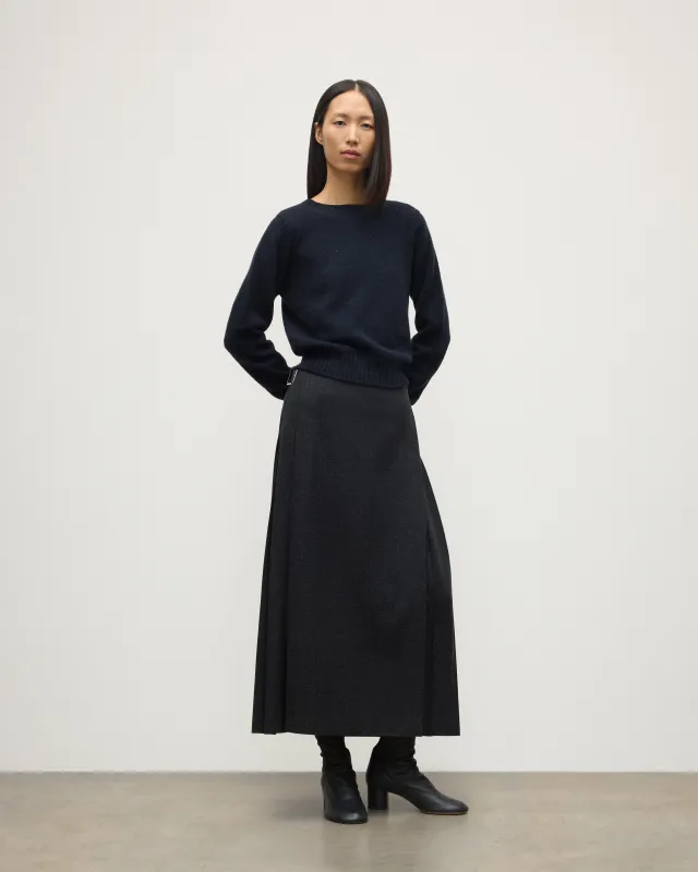 Cairn Blue Donegal Cashmere Jumper sold by Johnstons of Elgin