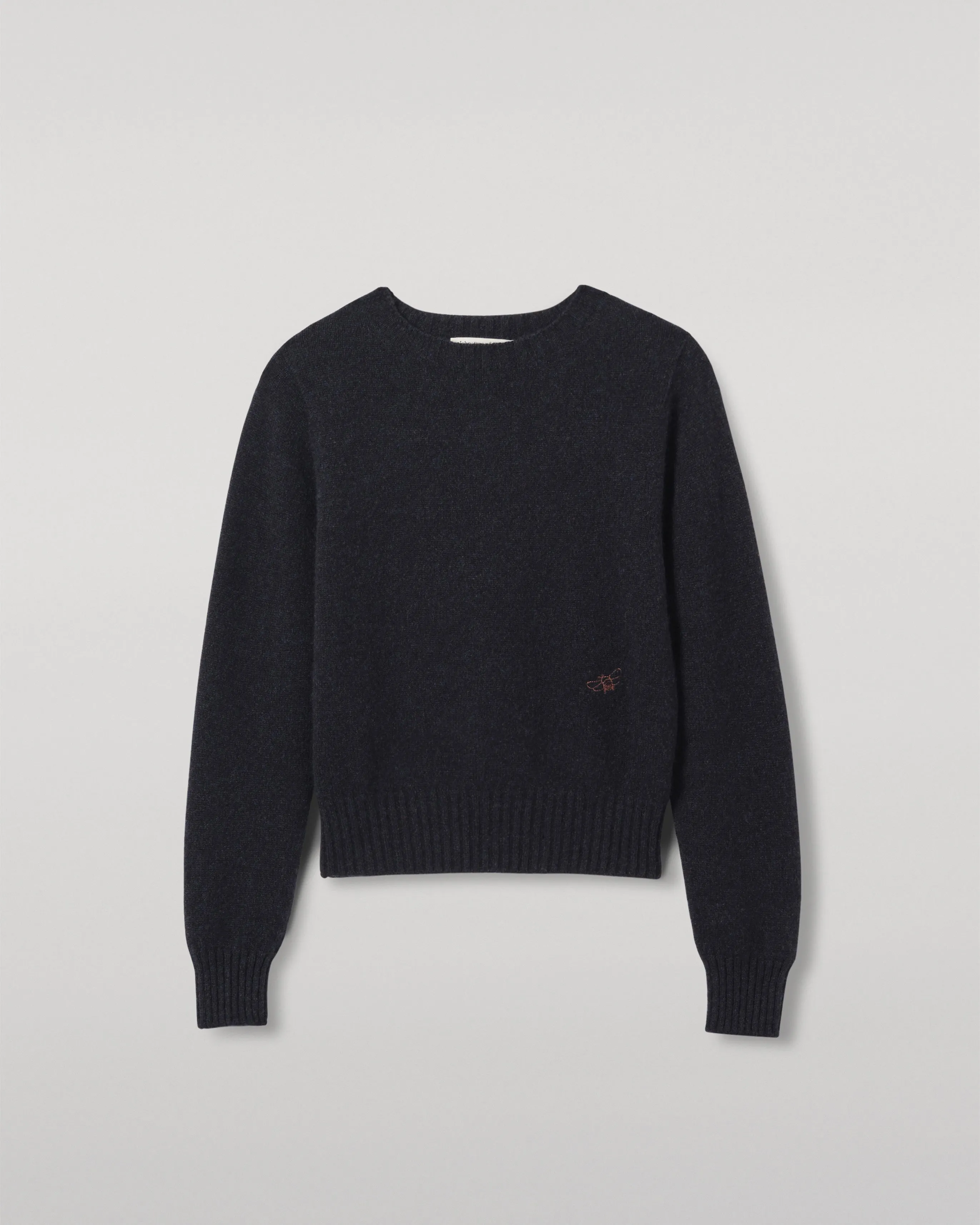 Cairn Blue Donegal Cashmere Jumper sold by Johnstons of Elgin product image thumbnail 2
