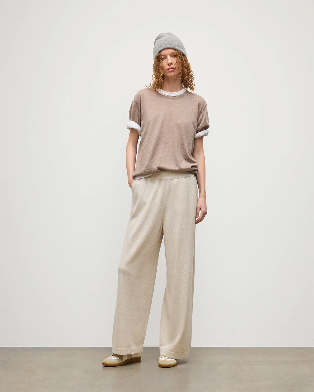 Coll Natural Cashmere Trouser sold by Johnstons of Elgin