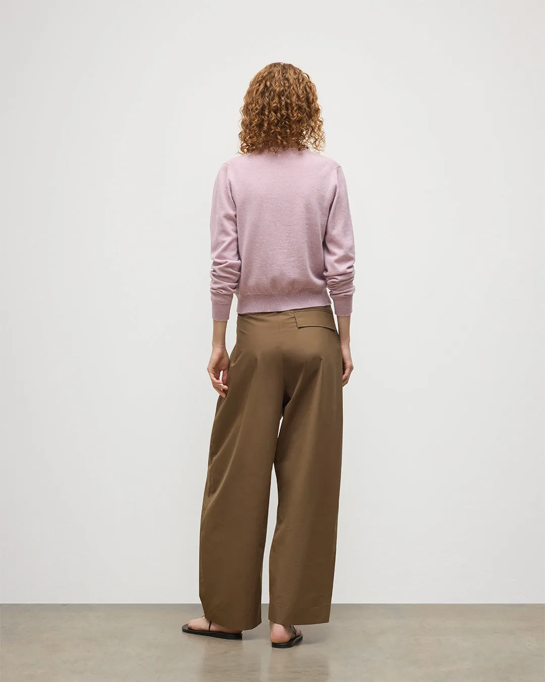 Iris Light Pink Classic Cashmere Cardigan sold by Johnstons of Elgin product image thumbnail 4