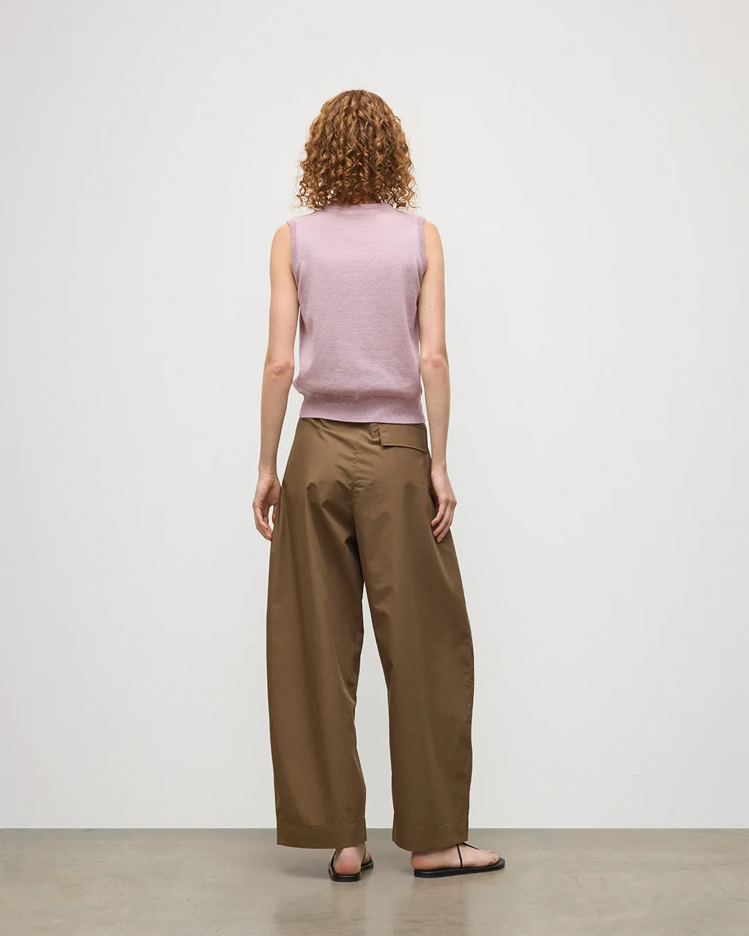 Iris Light Pink Classic Cashmere Tank sold by Johnstons of Elgin product image thumbnail 4
