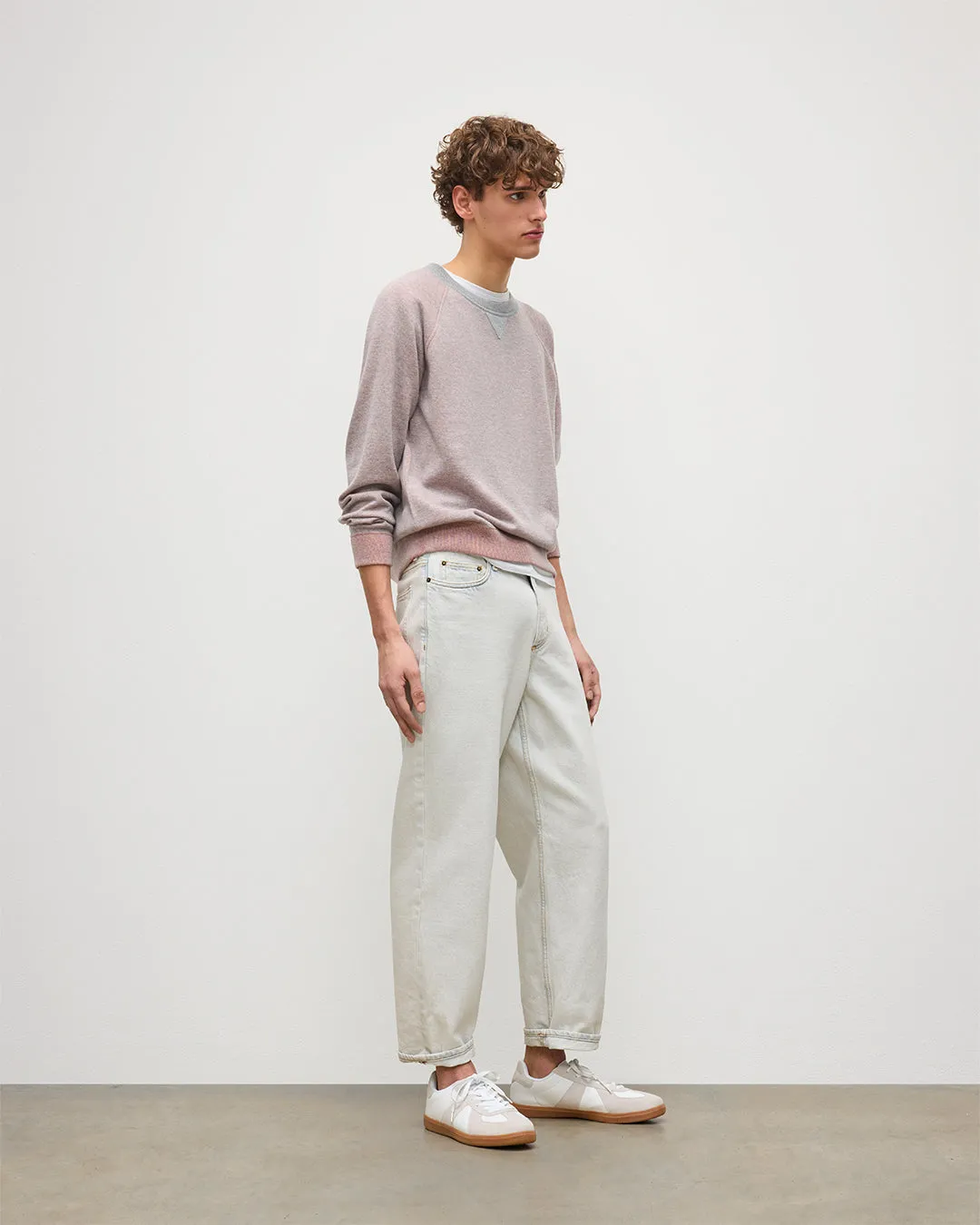 Beach Orange Cashmere Sweatshirt sold by Johnstons of Elgin product image thumbnail 3