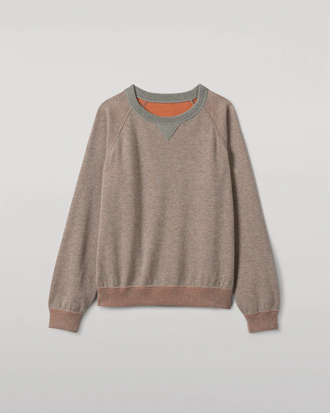 Beach Orange Cashmere Sweatshirt sold by Johnstons of Elgin product image thumbnail 2