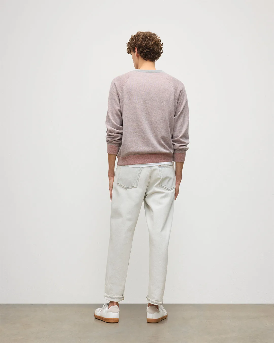 Beach Orange Cashmere Sweatshirt sold by Johnstons of Elgin product image thumbnail 4