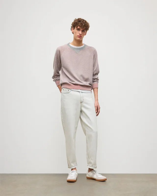 Beach Orange Cashmere Sweatshirt sold by Johnstons of Elgin