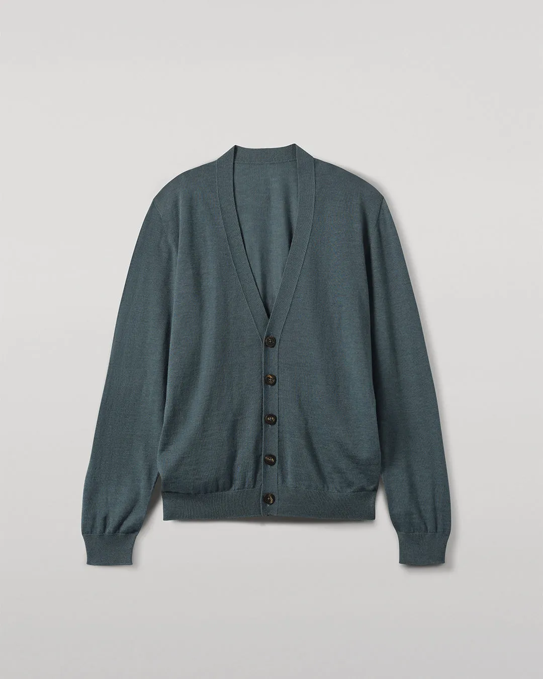 Forsyth Blue Superfine Cashmere Cardigan sold by Johnstons of Elgin product image thumbnail 2