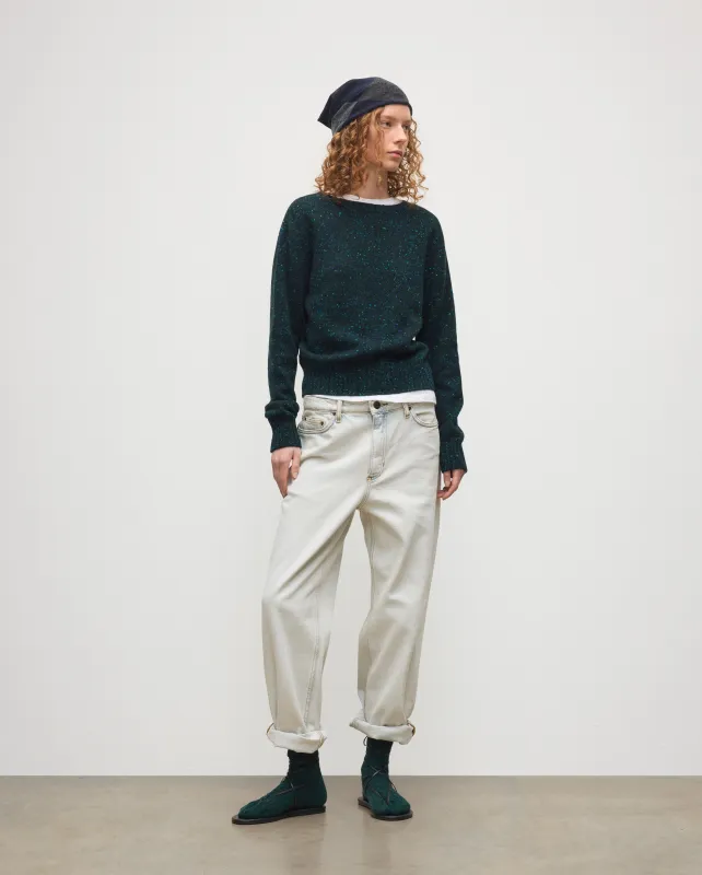 Cairn Green Donegal Cashmere Jumper sold by Johnstons of Elgin