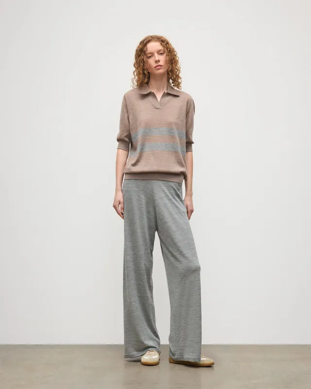 Ina Grey Merino Trousers made by Johnstons of Elgin