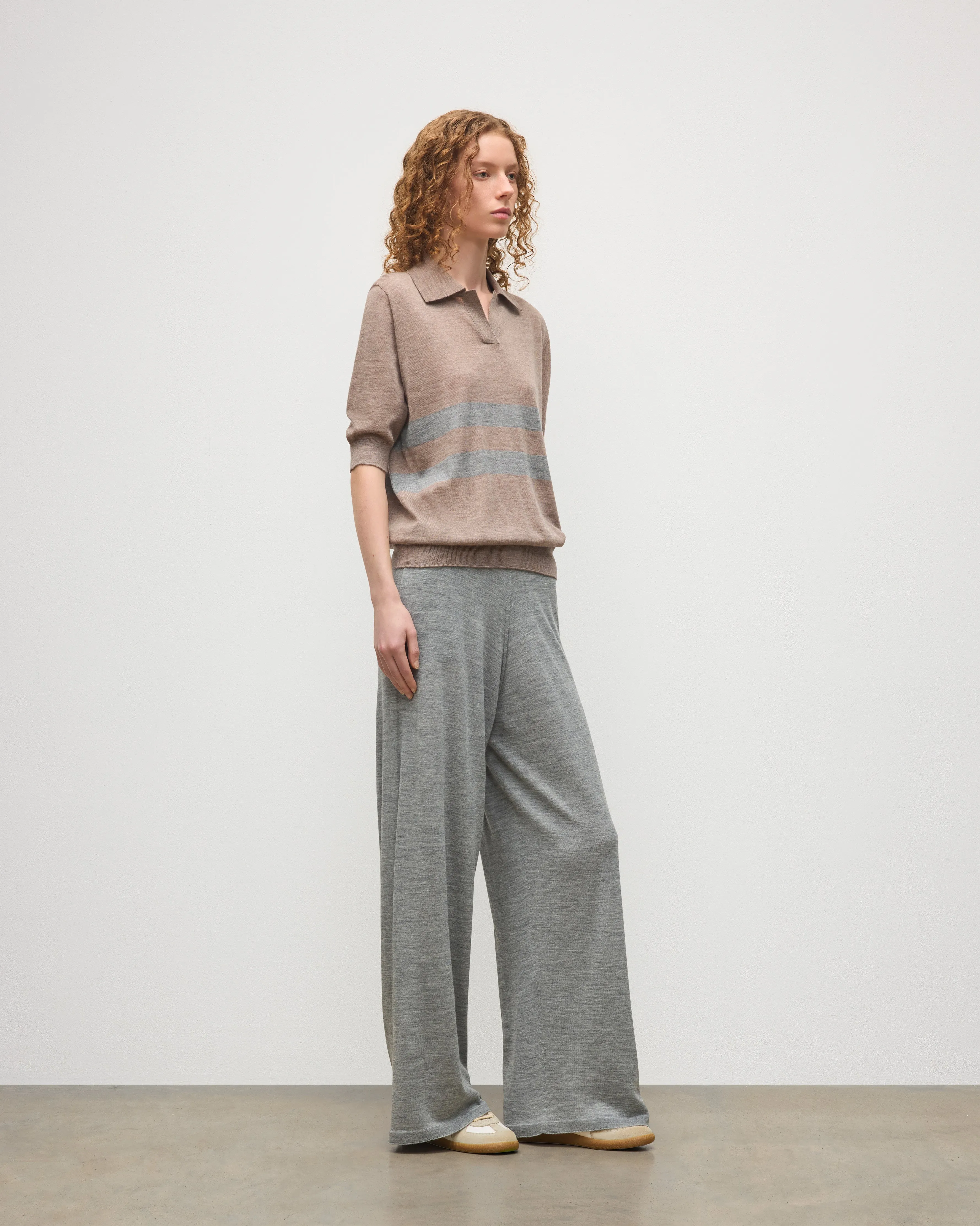 Ina Grey Merino Trousers sold by Johnstons of Elgin product image thumbnail 3