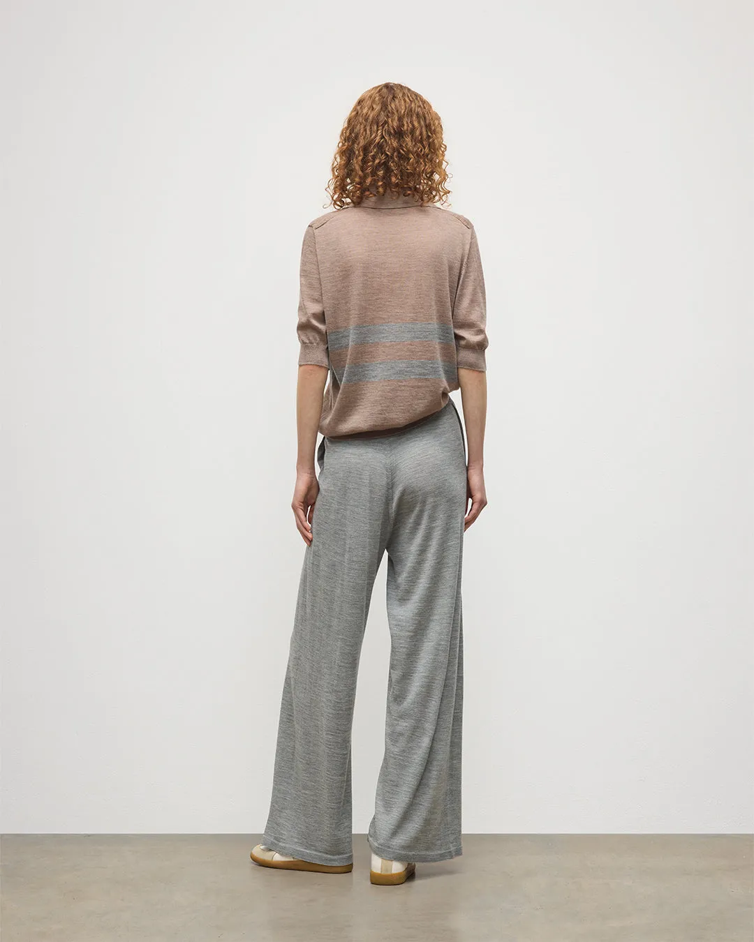 Ina Grey Merino Trousers sold by Johnstons of Elgin product image thumbnail 4