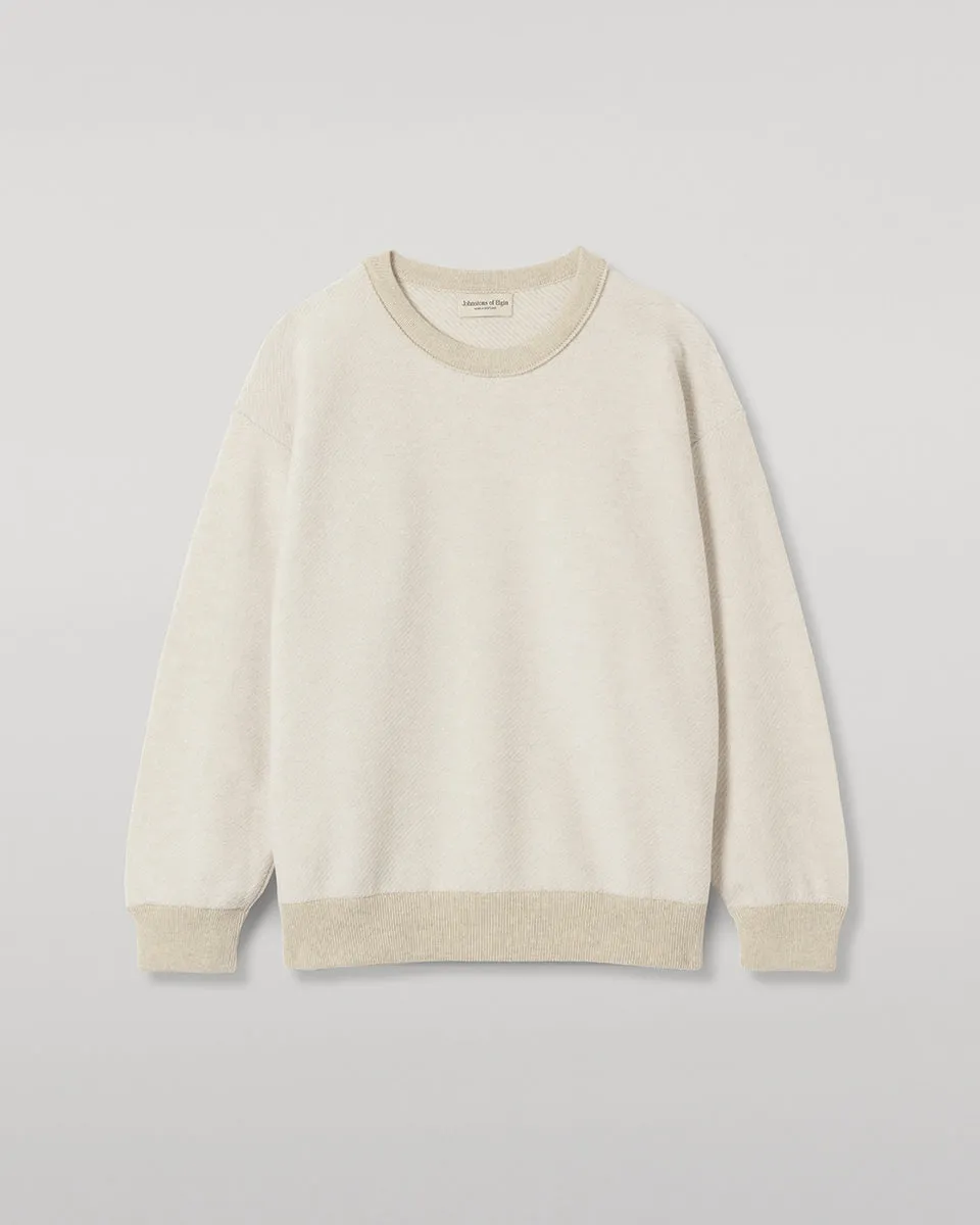 Liddell Natural Cashmere Sweatshirt sold by Johnstons of Elgin product image thumbnail 2