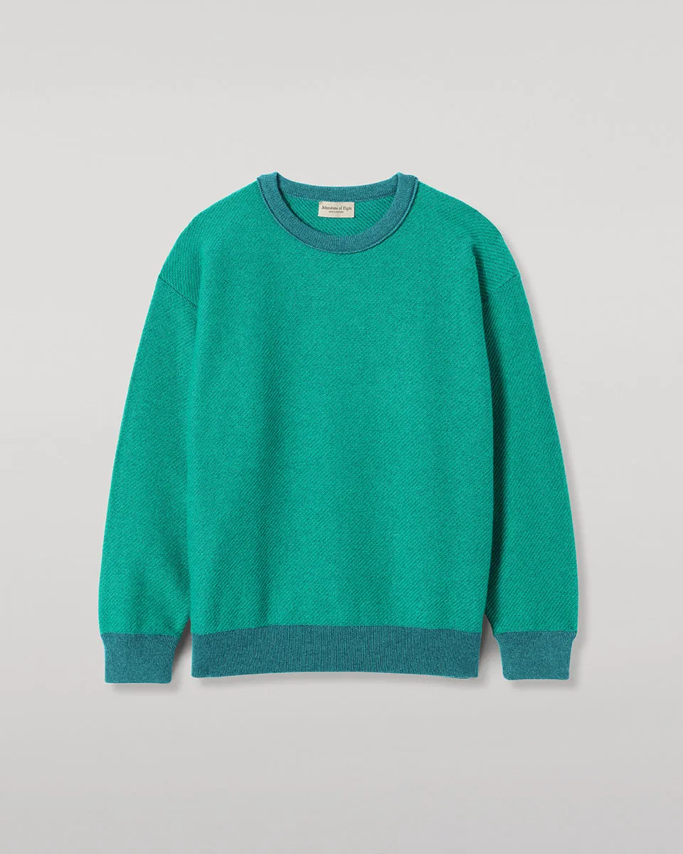 Liddell Green Cashmere Sweatshirt sold by Johnstons of Elgin product image thumbnail 2