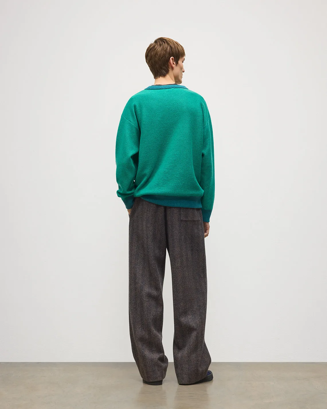 Liddell Green Cashmere Sweatshirt sold by Johnstons of Elgin product image thumbnail 4
