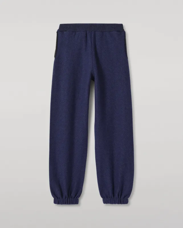 Reel Blue Cashmere Trousers made by Johnstons of Elgin