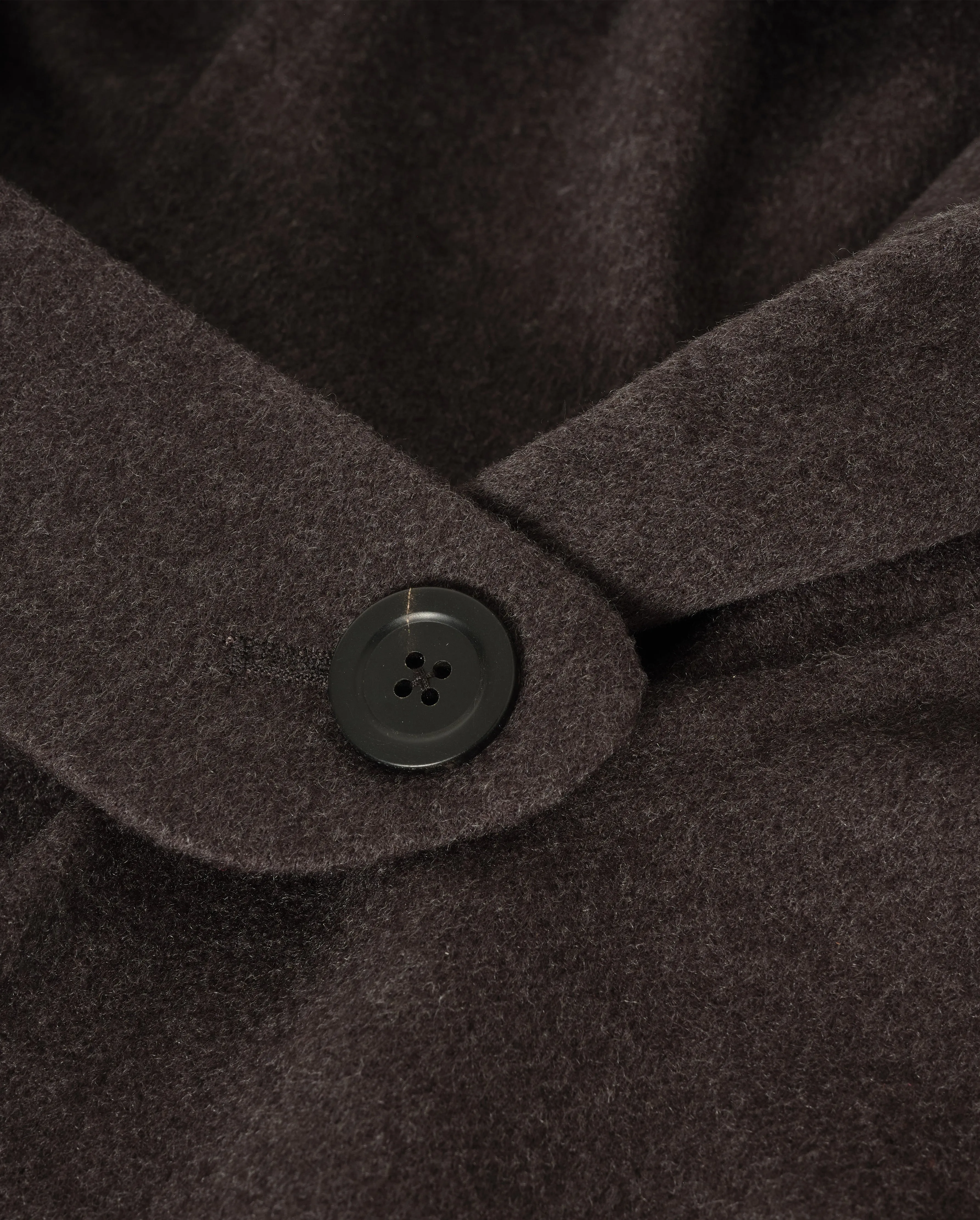 Hoolie Charcoal Hooded Cashmere Cape sold by Johnstons of Elgin product image thumbnail 2