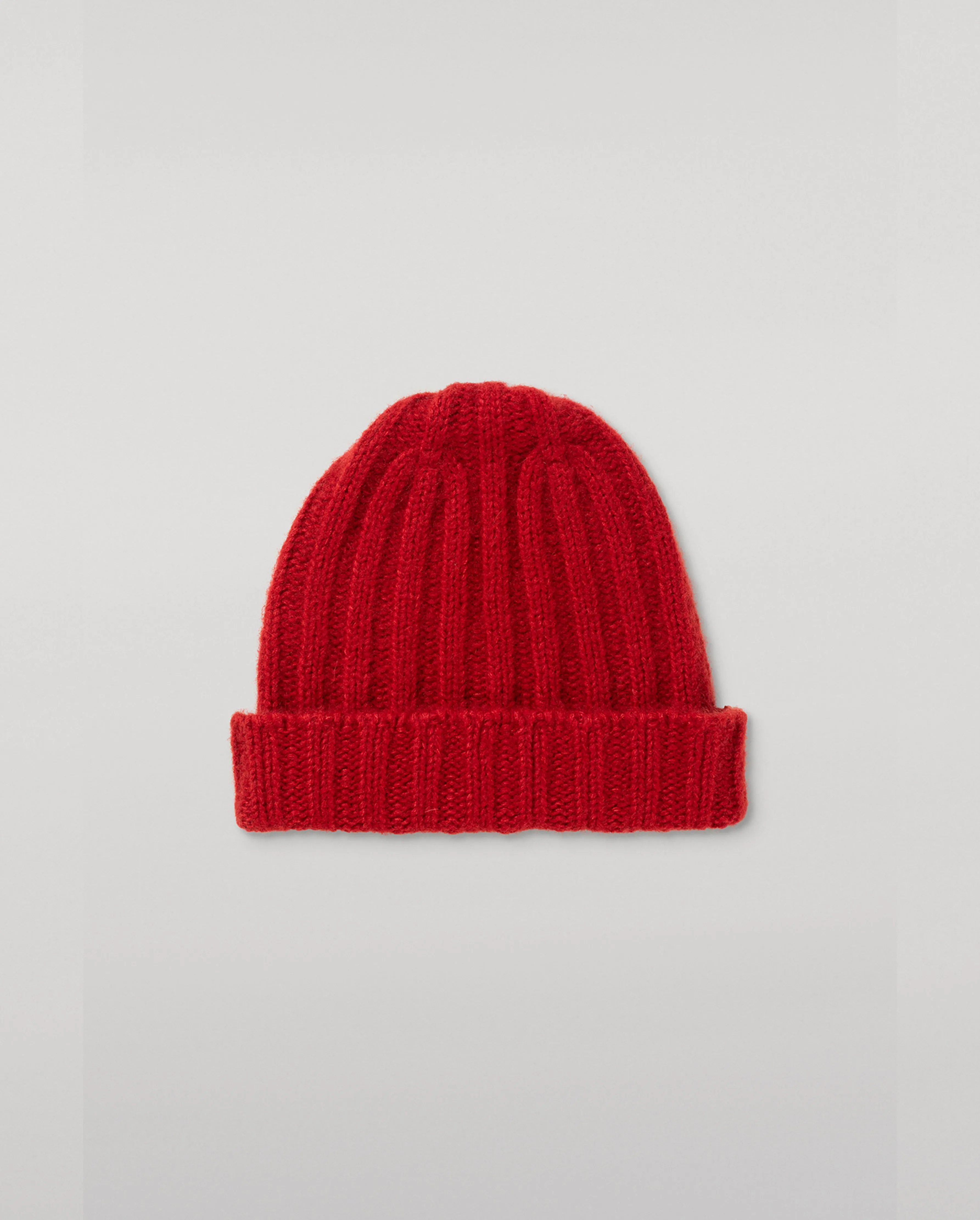Bhaltair Red Cashmere Silk Beanie sold by Johnstons of Elgin