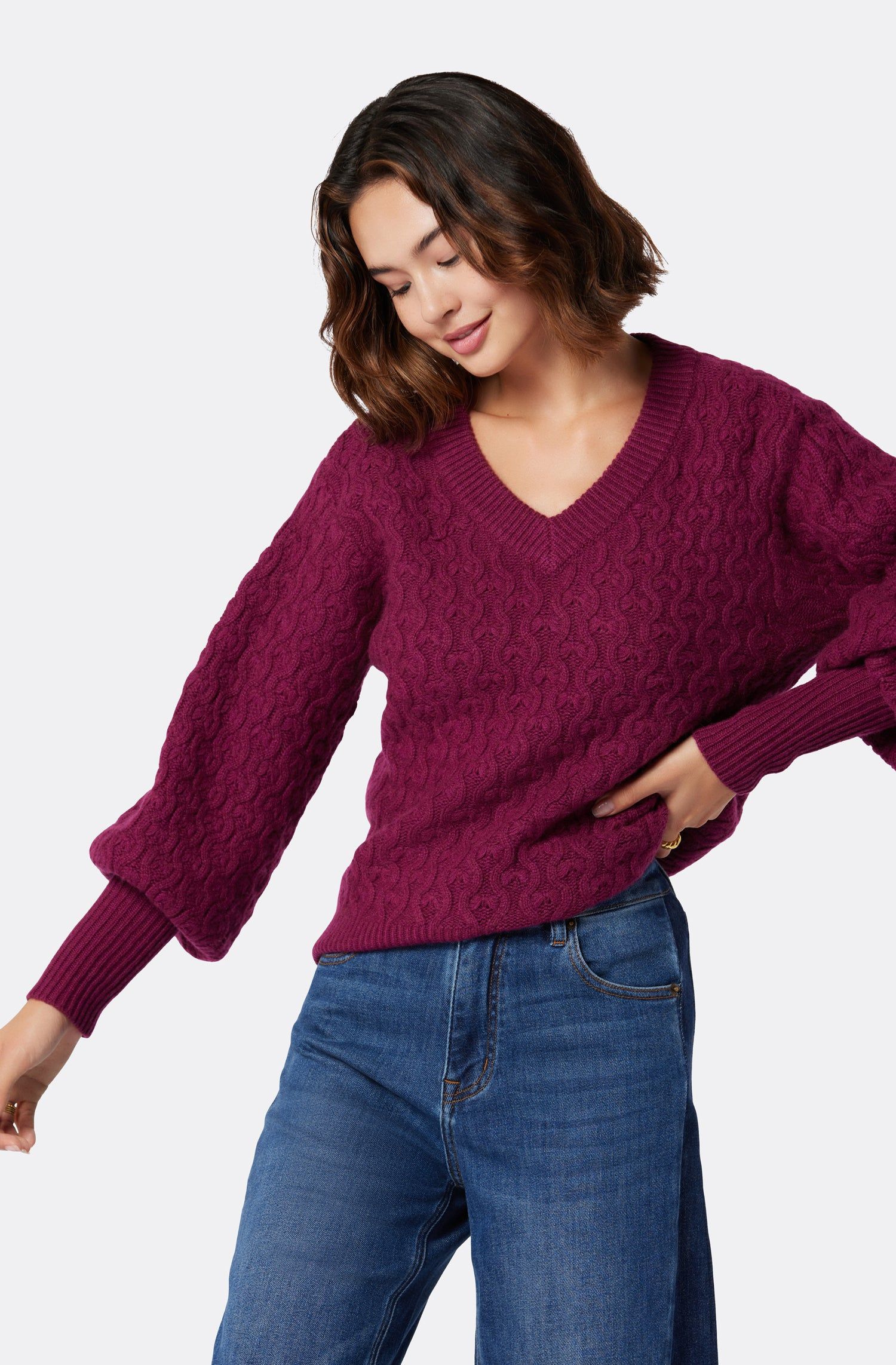 Kerrison V-Neck Sweater sold by Joie