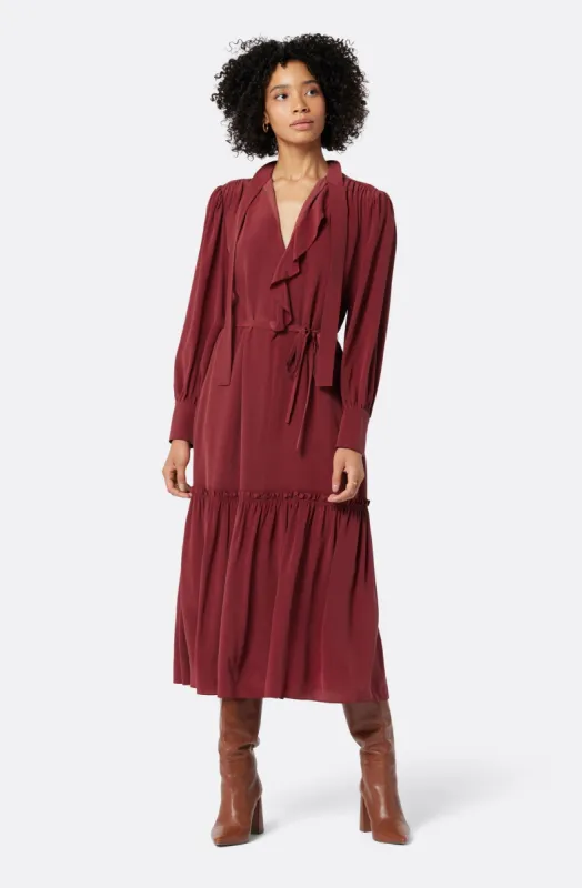 Roussel Midi Silk Dress sold by Joie