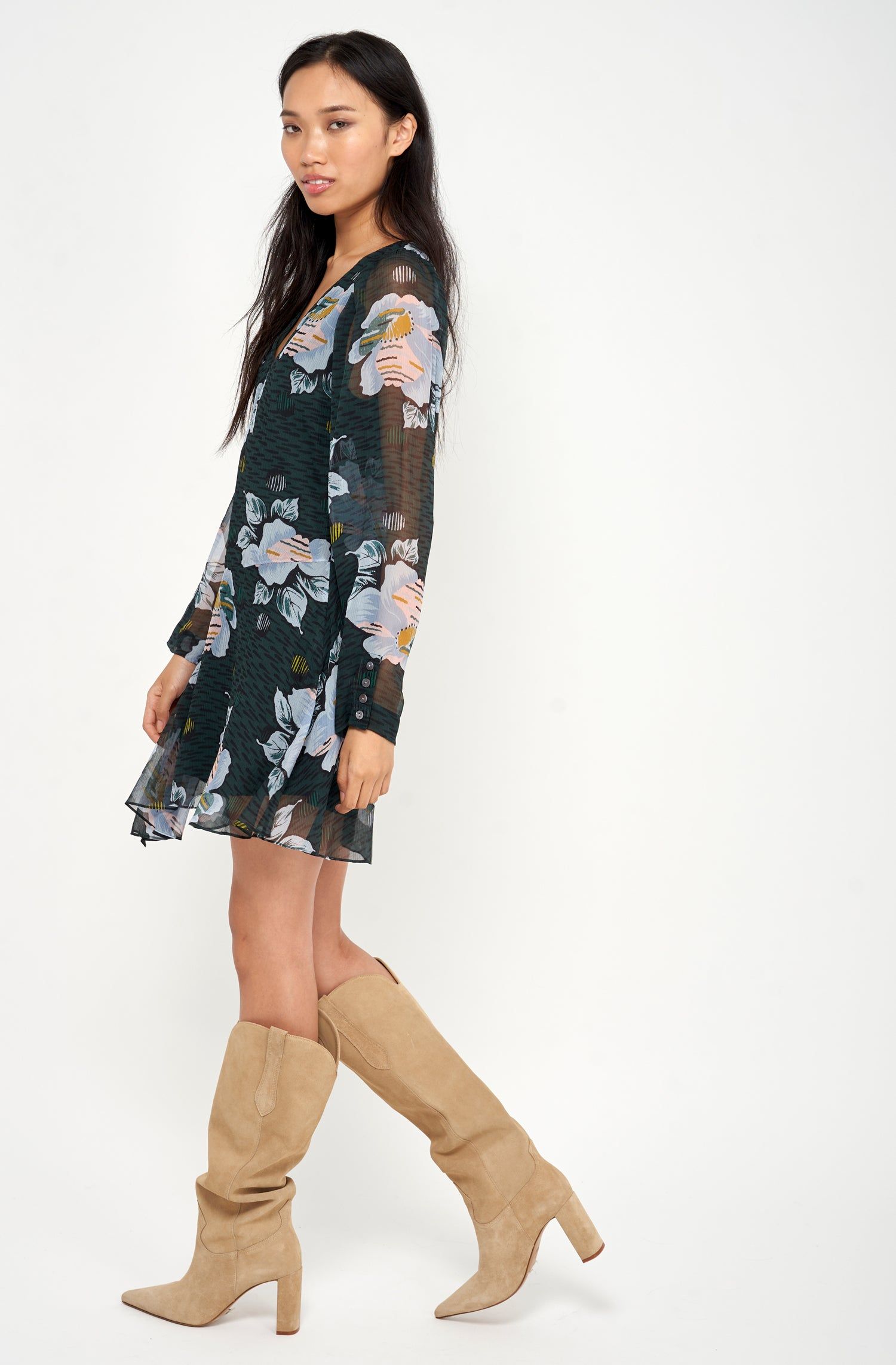 Odilia Mini Silk Dress sold by Joie product image thumbnail 3