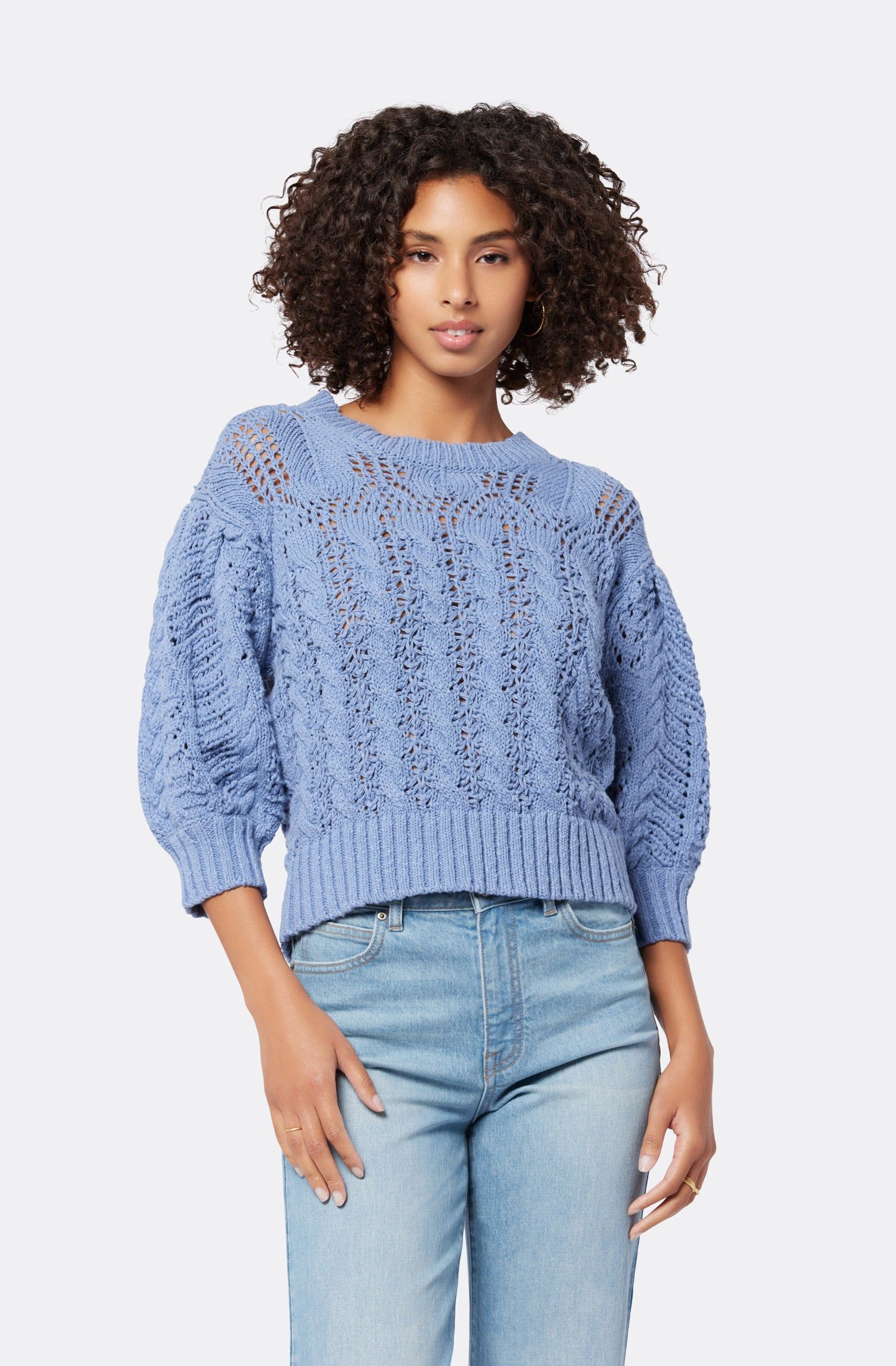 Ella Crew Neck Cotton Sweater sold by Joie