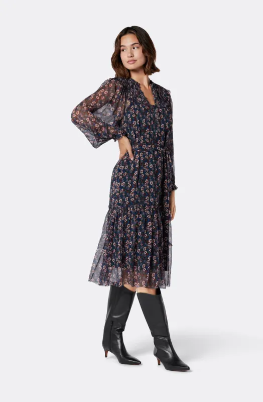 Peoria Silk Midi Dress sold by Joie