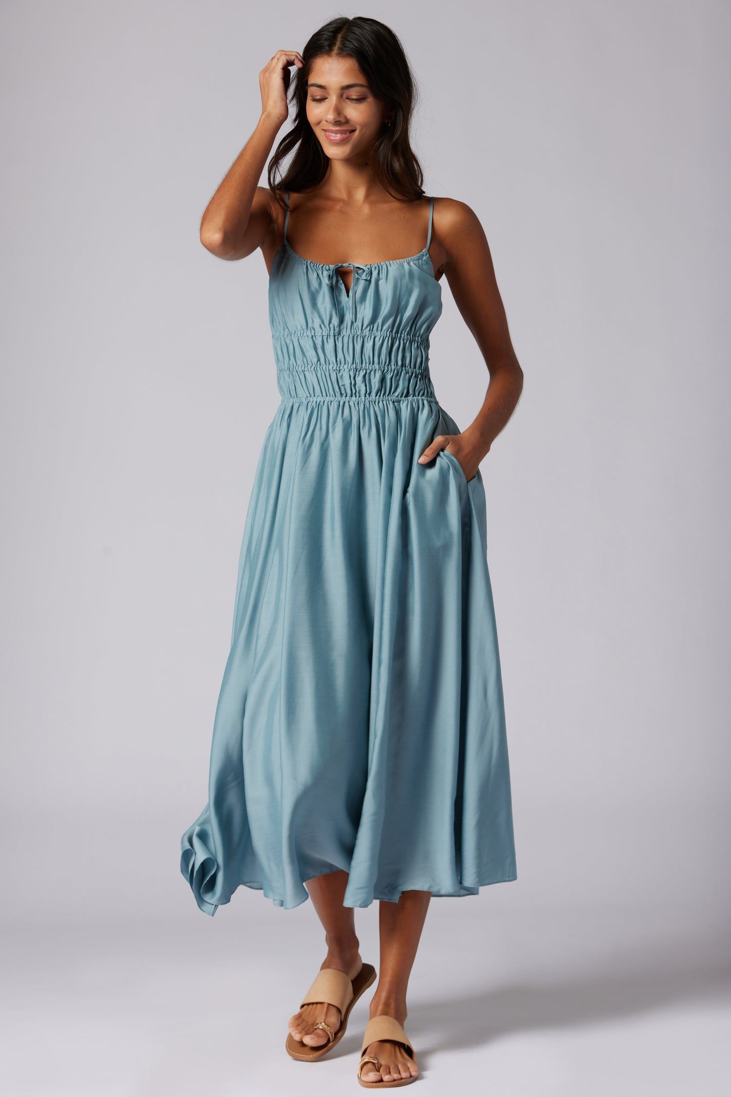 Elena Midi Dress sold by Joie