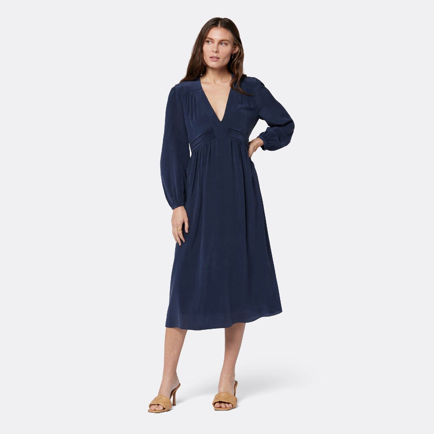 Kaz Midi Silk Dress sold by Joie product image thumbnail 7