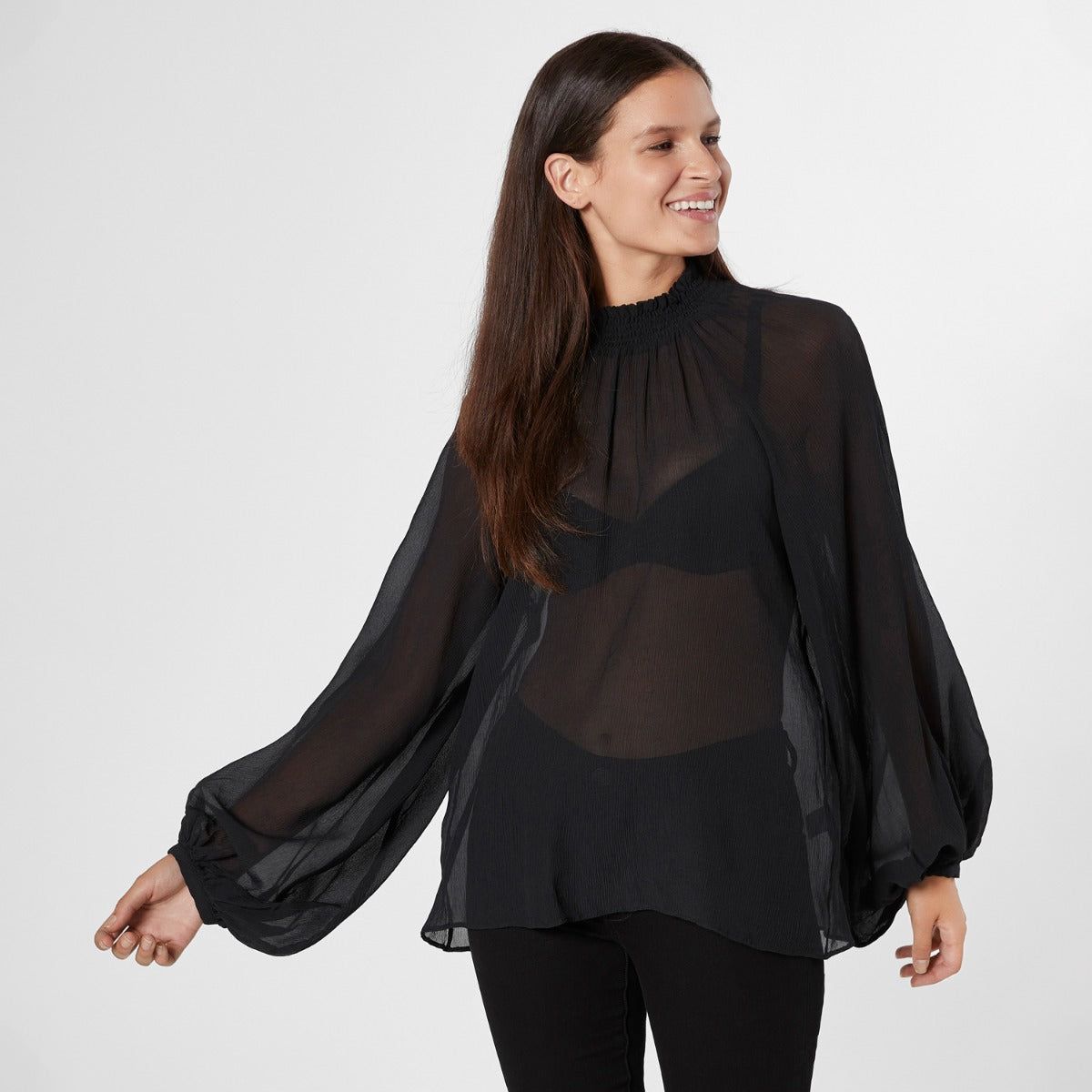 Aldine Long Sleeve Silk Top sold by Joie product image thumbnail 6