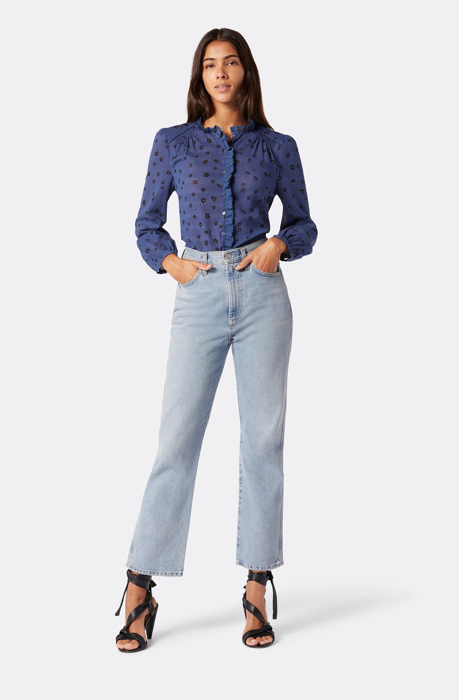 Alain Long Sleeve Cotton Top sold by Joie