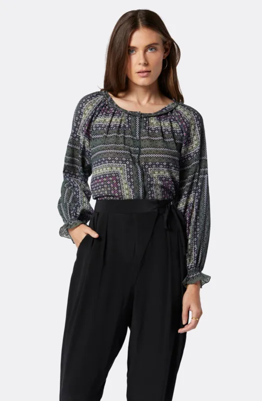 Moneta Long Sleeve Cotton Top sold by Joie