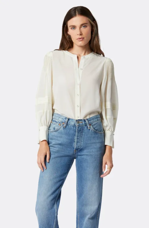 Ivry Long Sleeve Silk Top sold by Joie