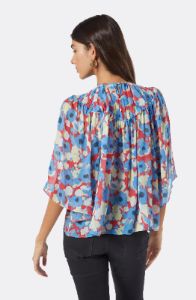 Rosalind Silk Short Sleeve Top sold by Joie