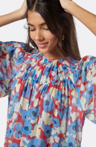 Rosalind Silk Short Sleeve Top sold by Joie