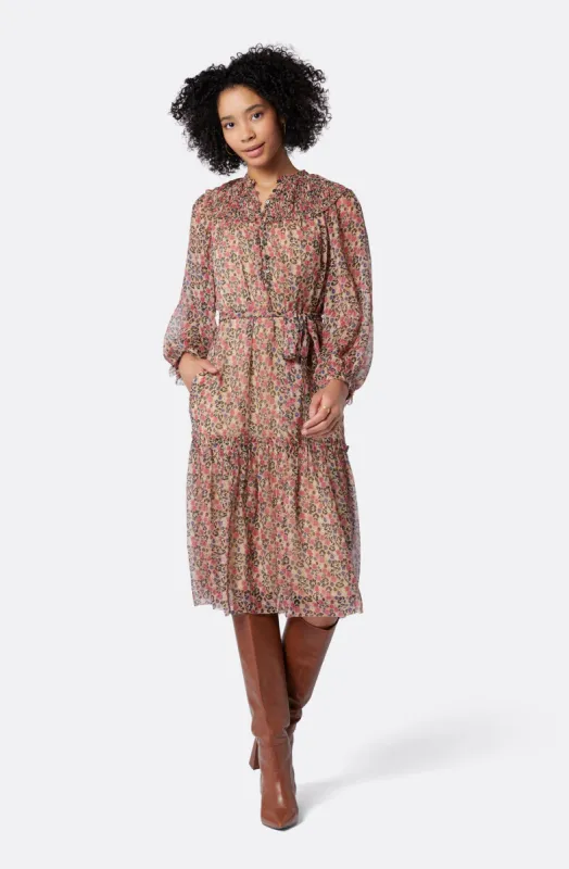 Peoria Silk Midi Dress sold by Joie