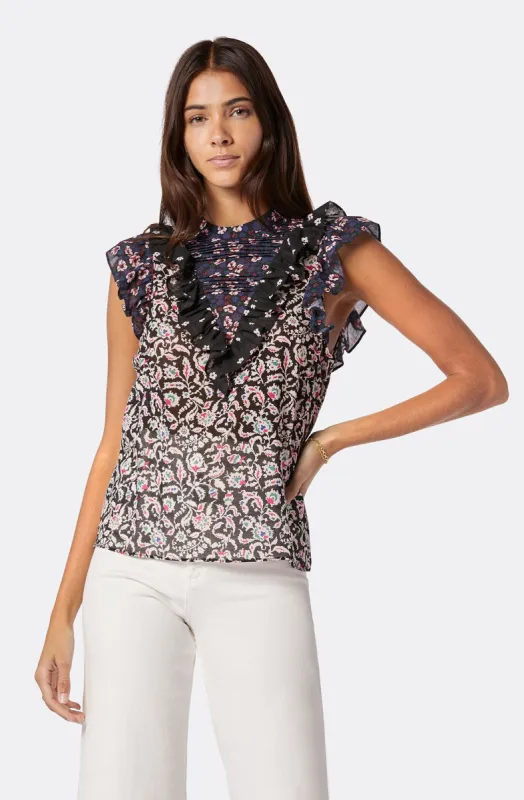 Annam Short Sleeve Cotton Top sold by Joie
