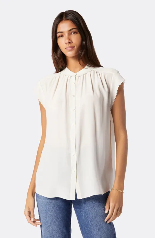 Calais Short Sleeve Silk Top sold by Joie