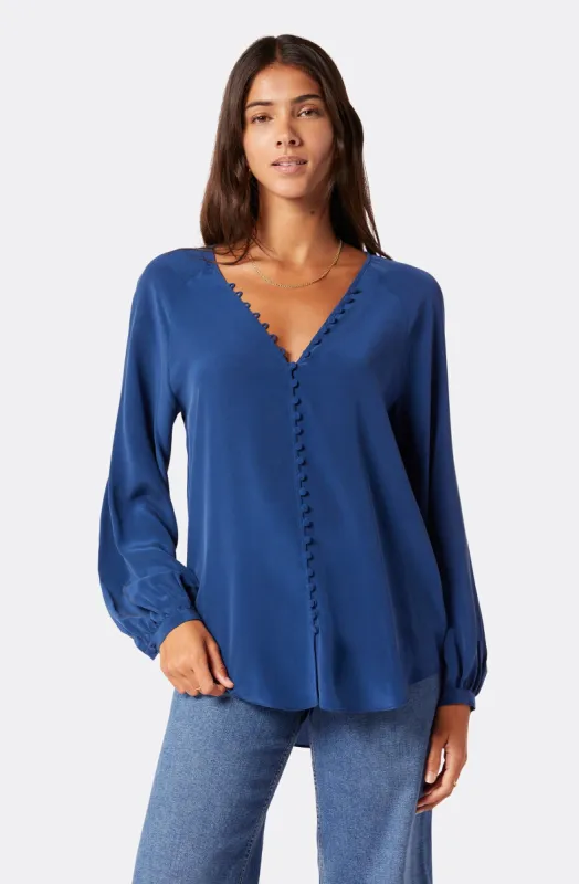 Shariana Long Sleeve Silk Top sold by Joie