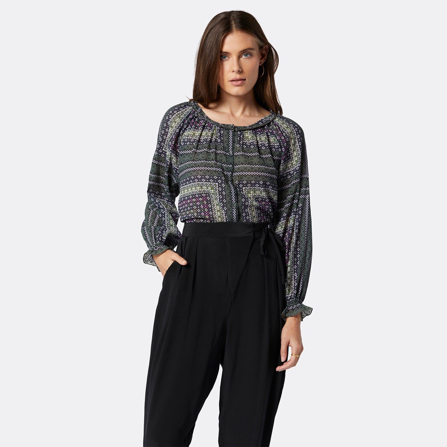 Moneta Long Sleeve Cotton Top sold by Joie product image thumbnail 6