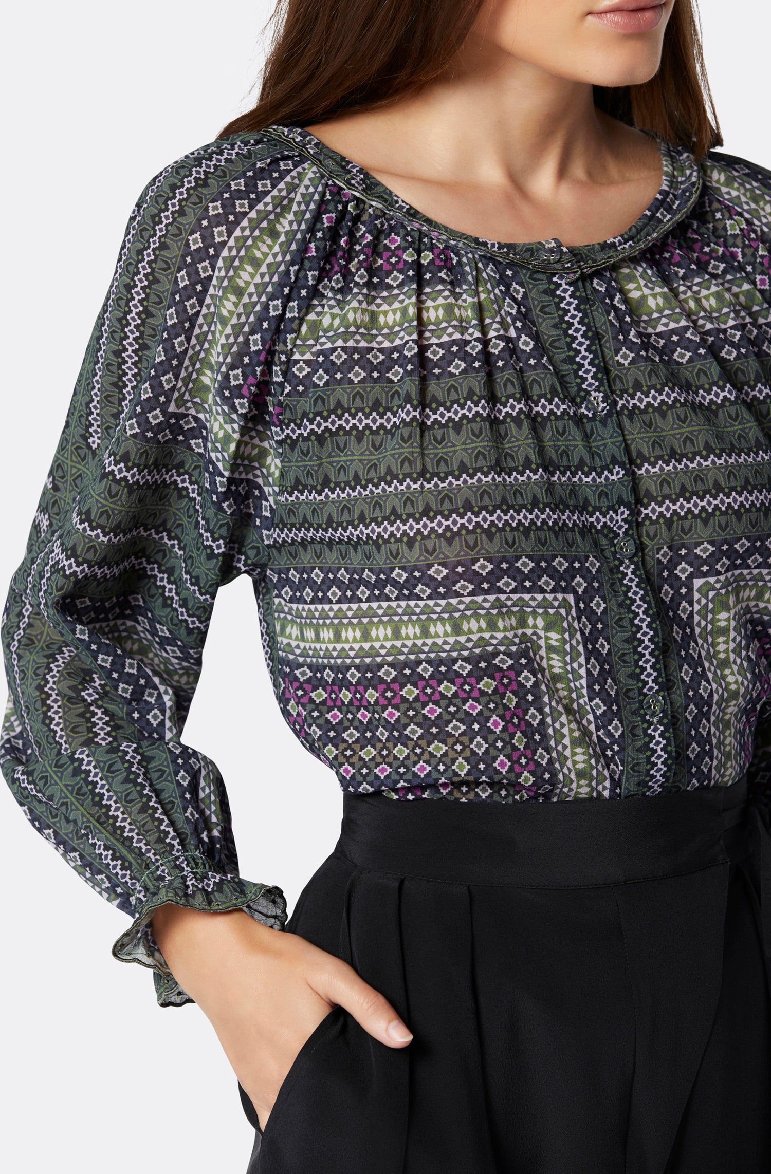 Moneta Long Sleeve Cotton Top sold by Joie product image thumbnail 3