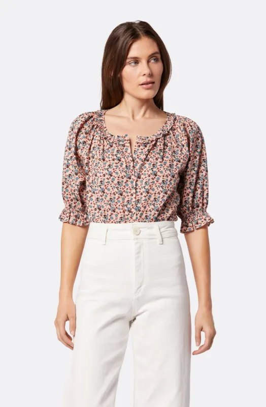 Moneta Short Sleeve Cotton Top sold by Joie