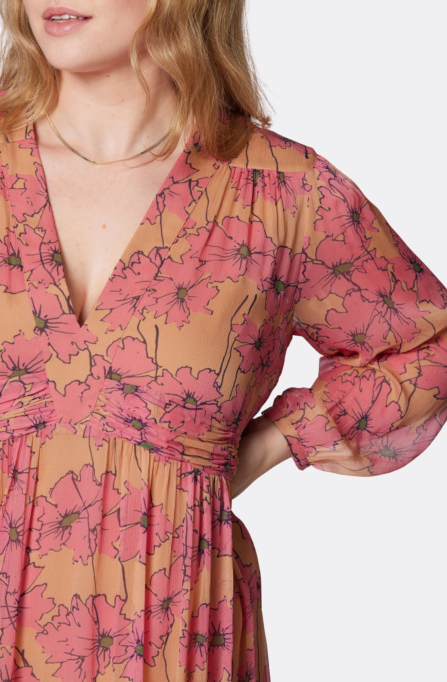 Kaz Midi Silk Dress sold by Joie product image thumbnail 13