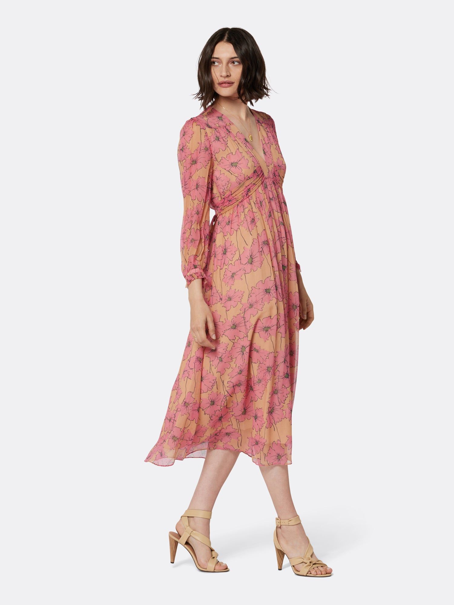 Kaz Midi Silk Dress sold by Joie product image thumbnail 3
